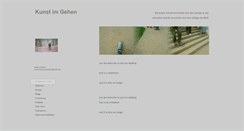 Desktop Screenshot of kunst-im-gehen.de
